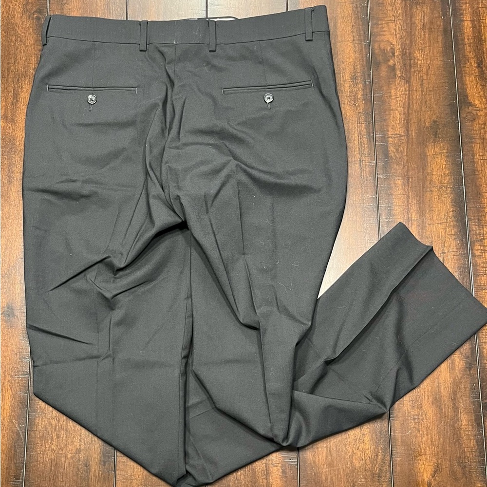 34x28 Hart Schaffner Marx Black Wool/Spandex Dress Pants - Picture 3 of 3